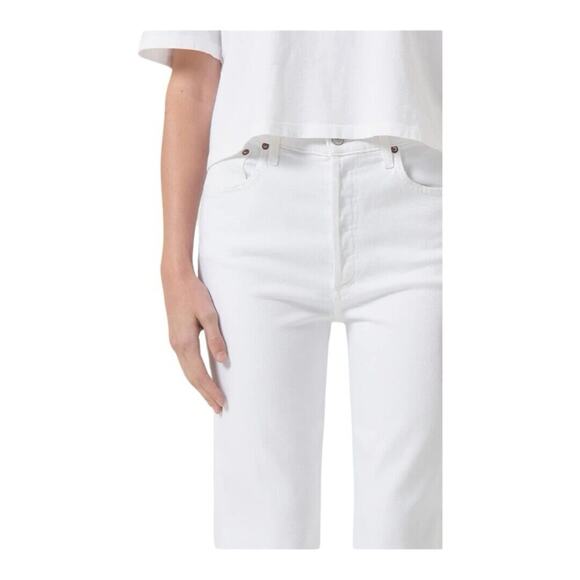 Agolde Riley High Rise Straight Crop Jeans NWT - Picture 2 of 8